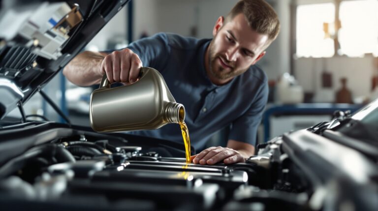 comment mettre de l'huile moteur
