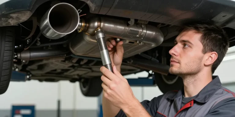où se trouve le capteur de température des gaz d'échappement