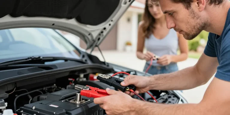comment mettre les pinces sur une batterie